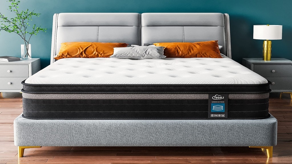 Twin Size Mattress - 10 Inch Cool Memory Foam & Spring Hybrid Mattress