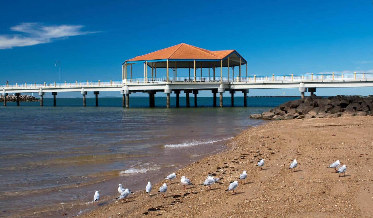 redcliffe pier, moreton bay, brisbane, australia