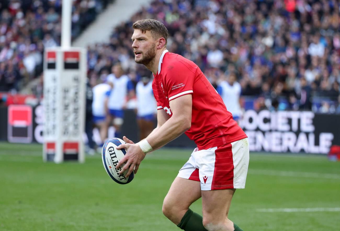 Dan Biggar of Wales during the Six Nations 2023 rugby union match between France and Wales on March 18, 2023