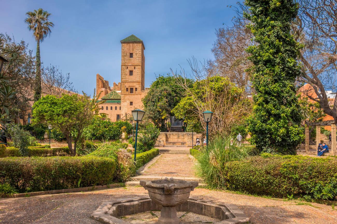 The Garden Of The Kasbah of Oudayas Rabat Morocco