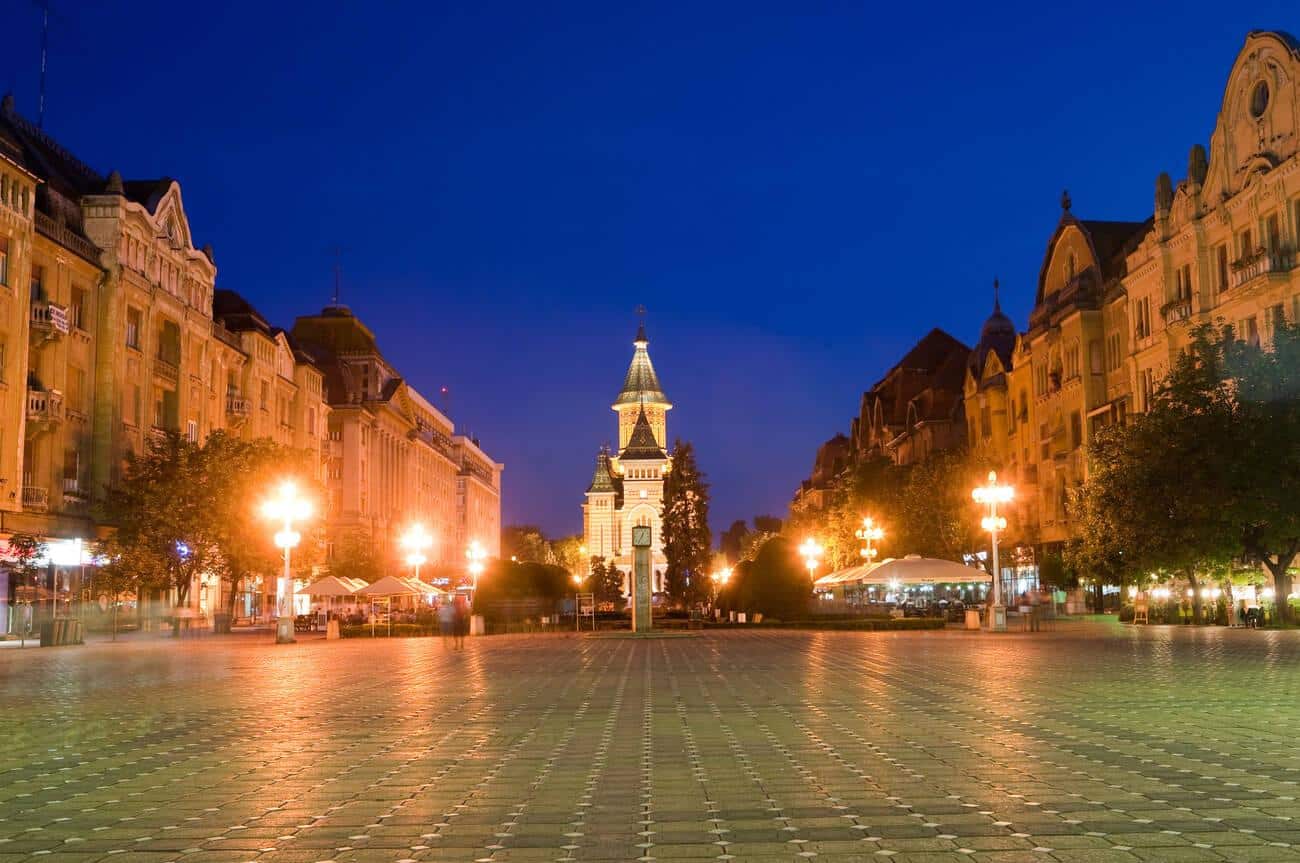 Victorei Square, Timisoara, Romania