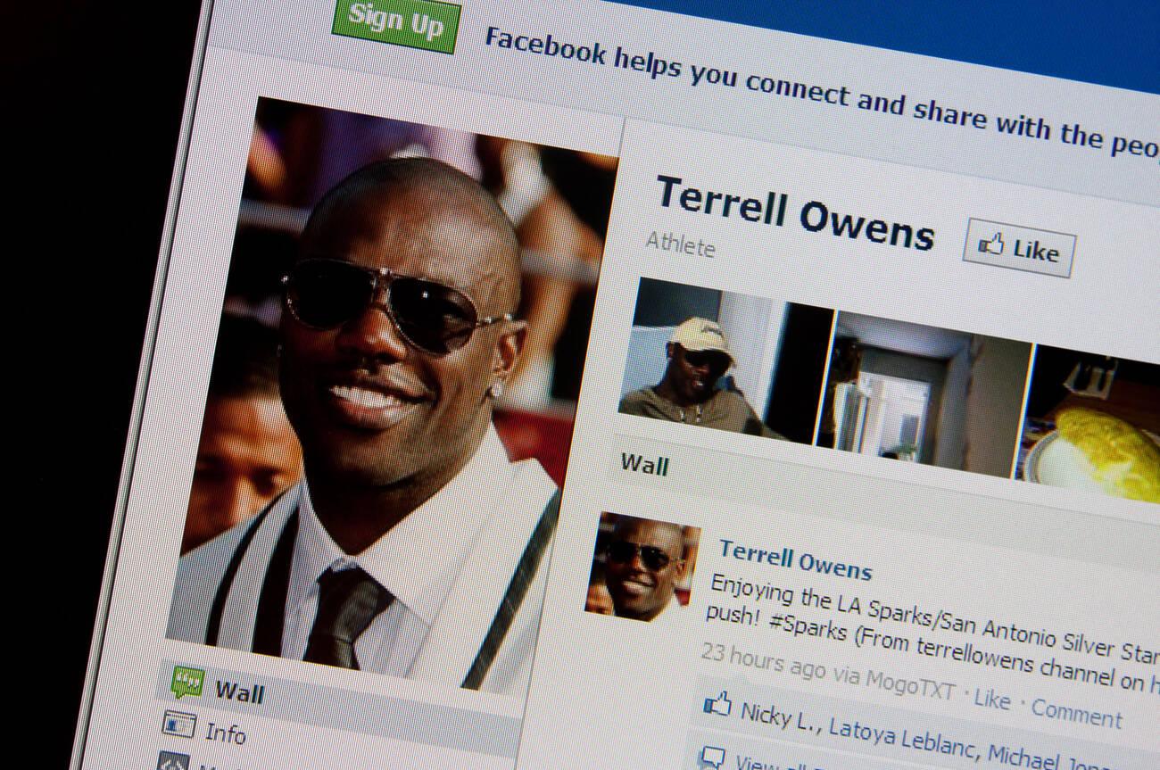 terrell owens social media