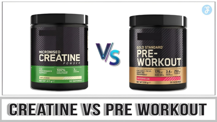 creatine vs pre workout