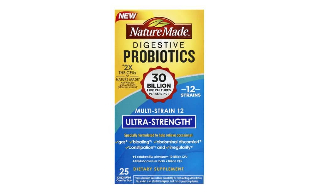 Nature Made Ultra Strength 12 Strain Digestive Probiotics