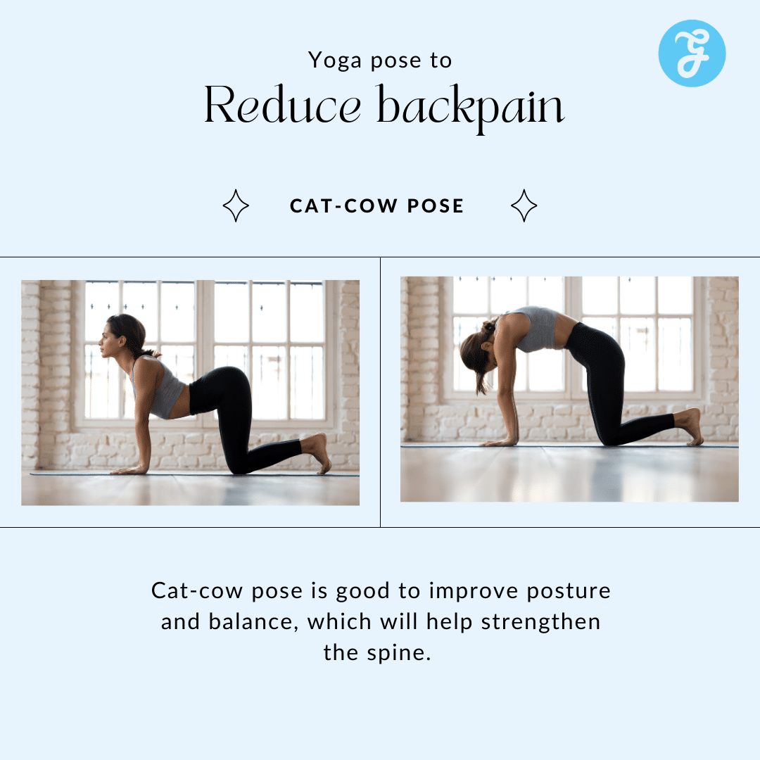yoga pose to reduce back pain