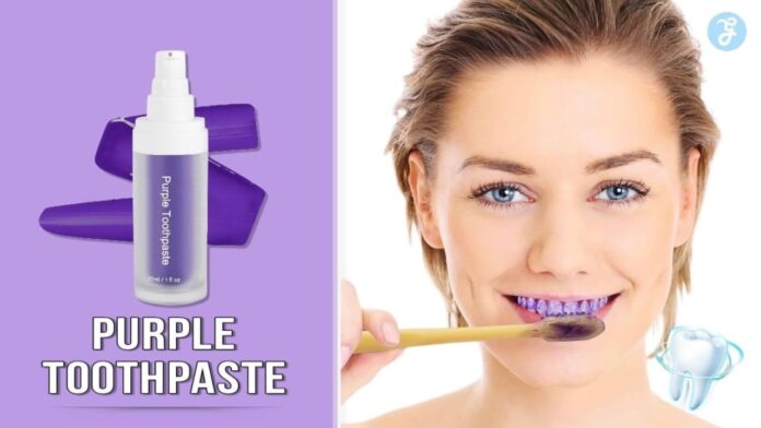 purple toothpaste