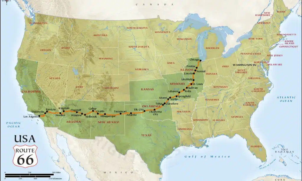 Route 66 Map: The Ultimate Road Trip Guide in 2023