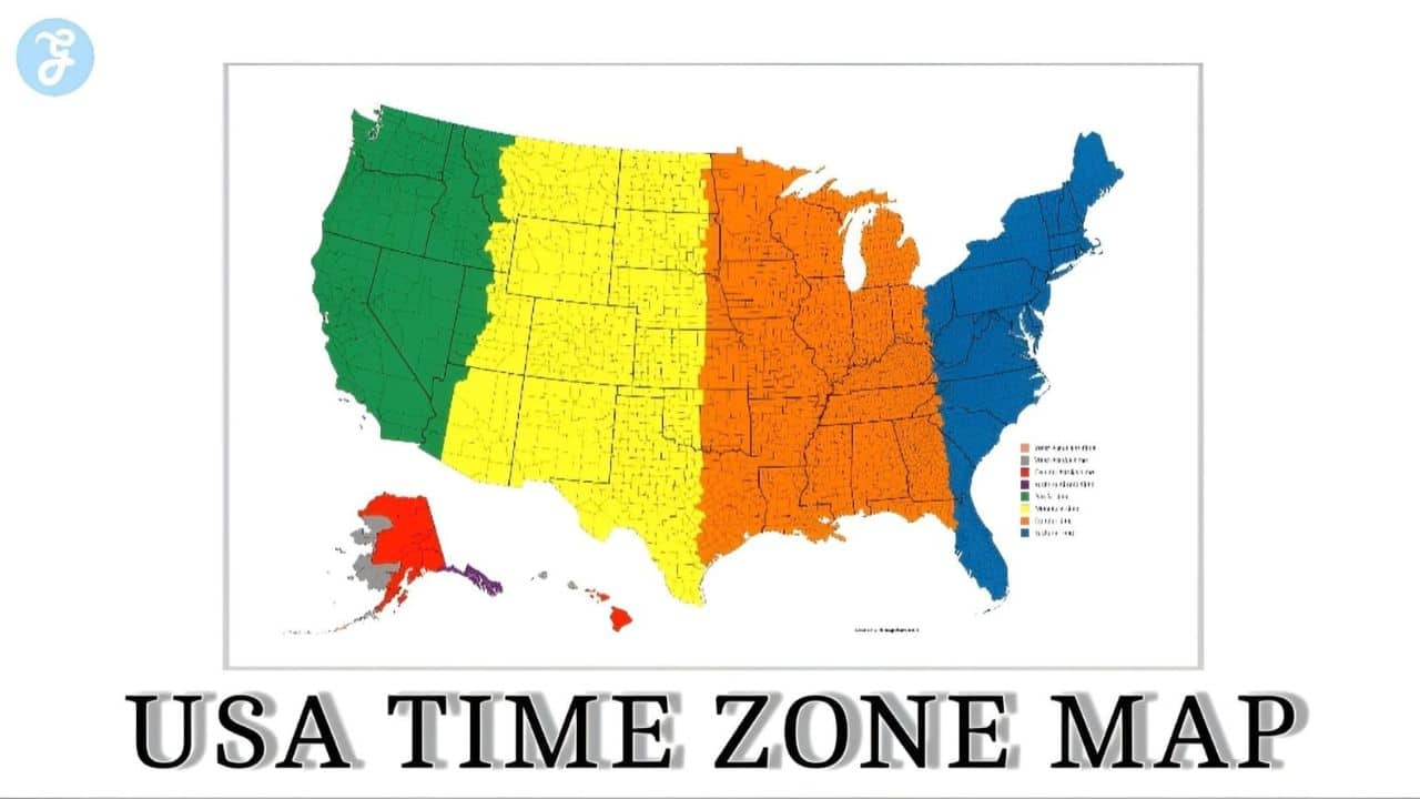 Usa Time Zone Map Ultimate Guide To The 4 Time Zones In Usa 7348