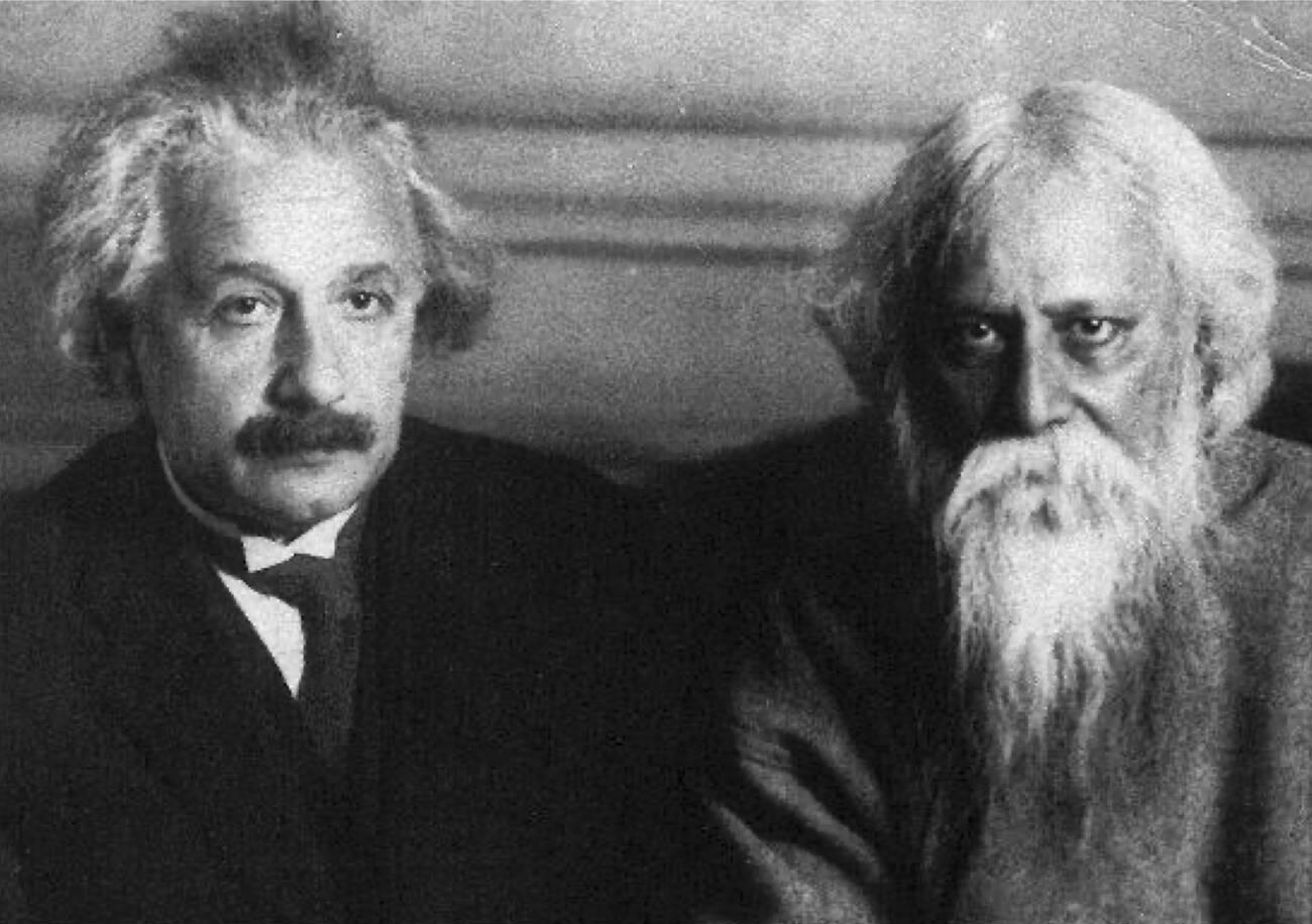 Einstein with Rabindranath Tagore