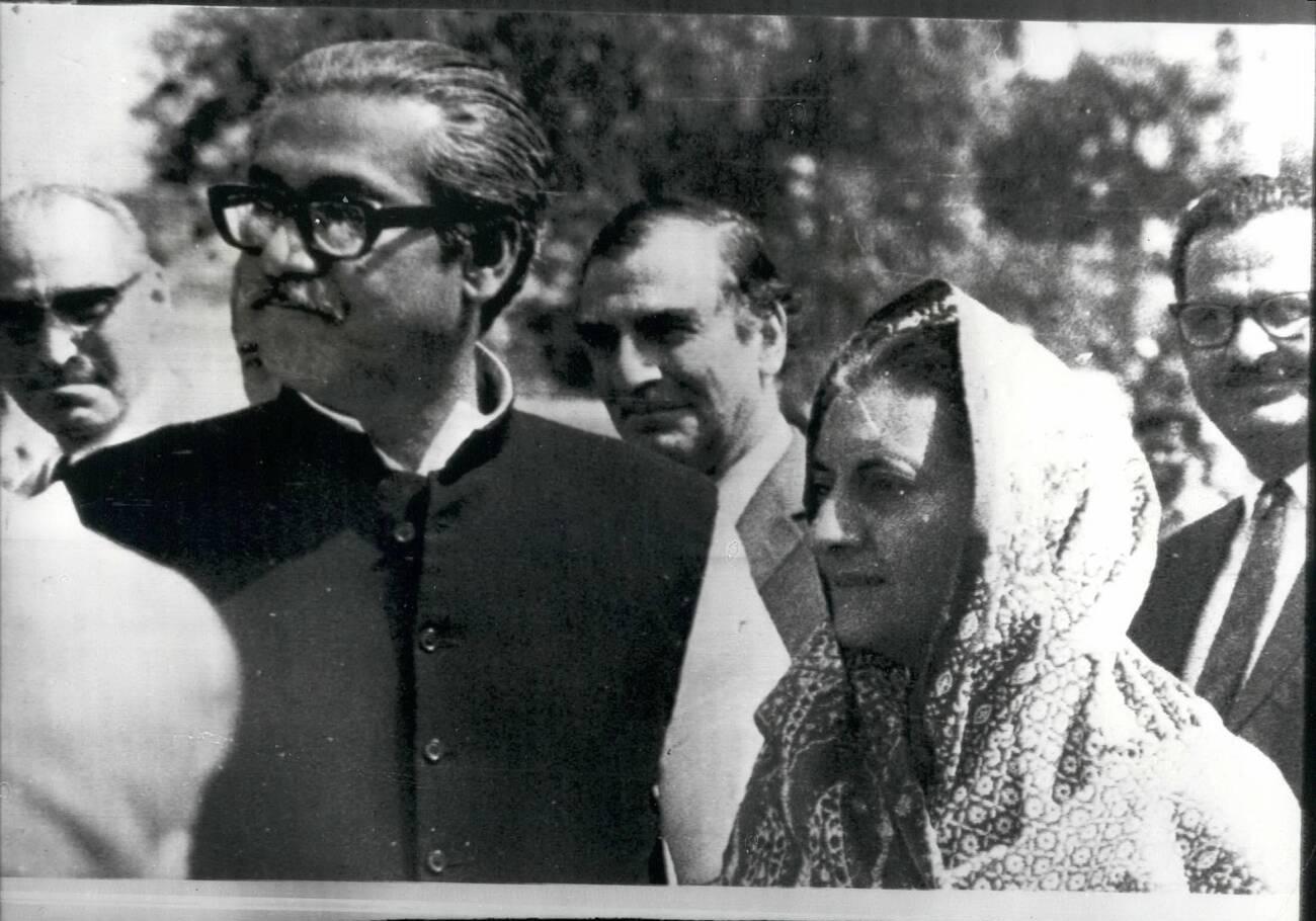 bangabandhu sheikh mujibur rahman with indira gandhi