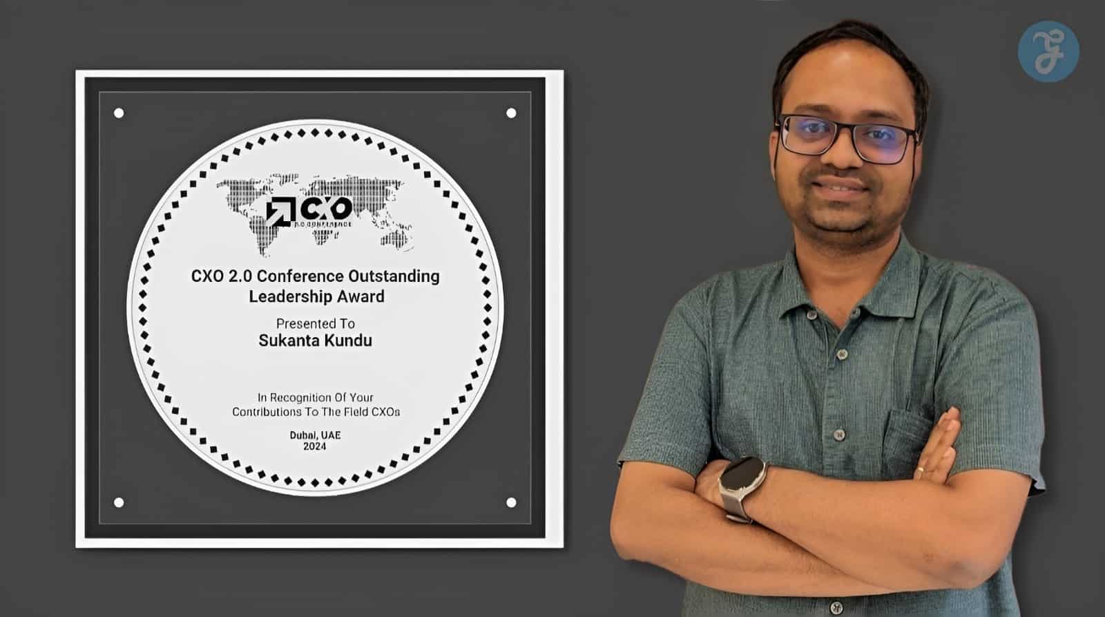 Editorialge CEO Sukanta Kundu selected for CXO 2.0 Conference Outstanding Leadership Award 2024