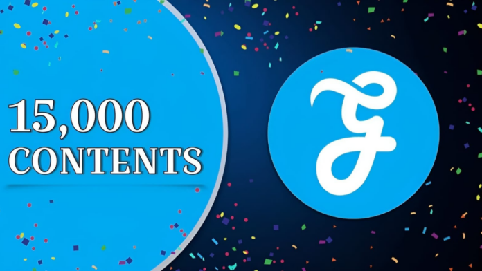 celebrating 15000 content milestone