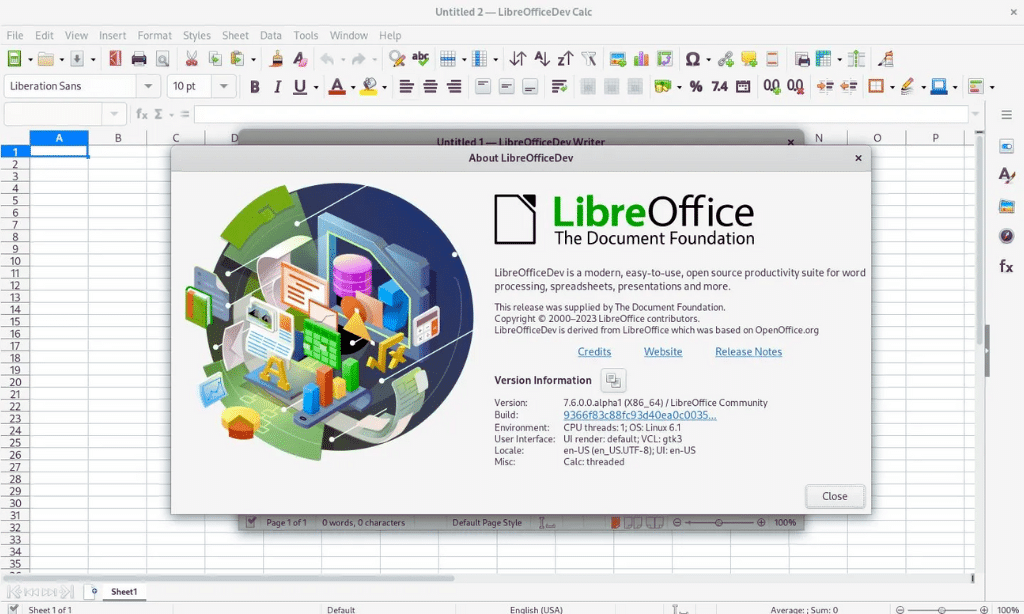 Features of LibreOffice