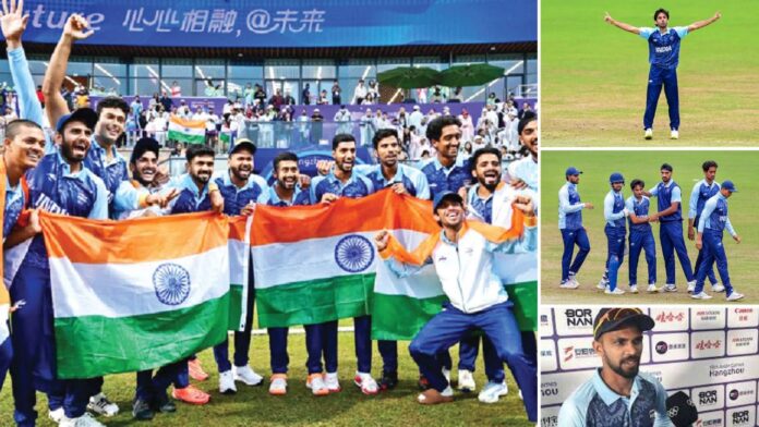 India Awarded Asian Games Cricket Gold