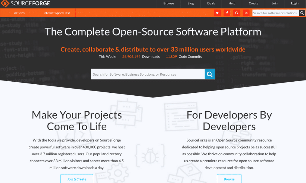 Introducing SourceForge