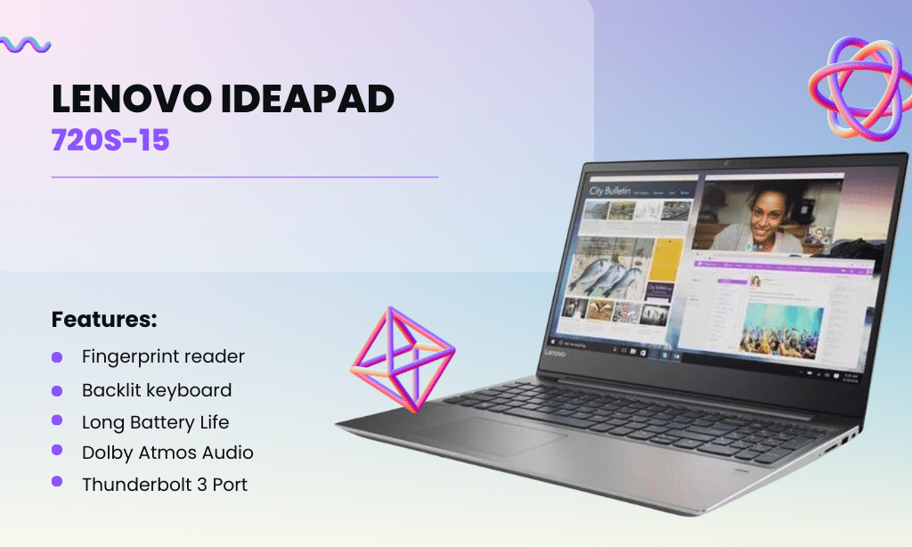 Lenovo Ideapad 720s-15 features