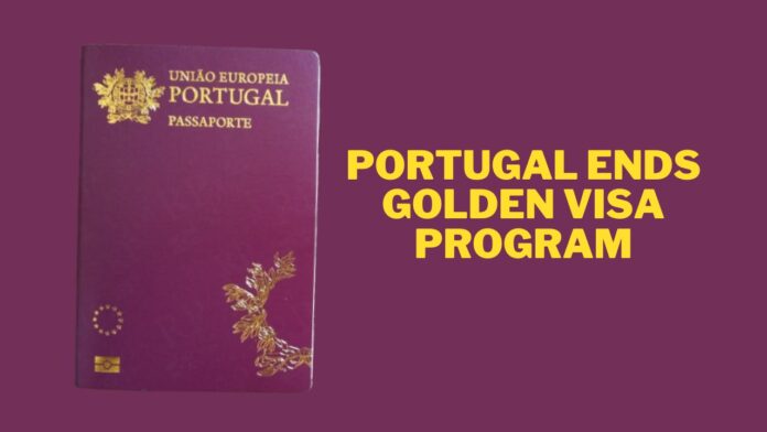 Portugal Ends Golden Visa Program
