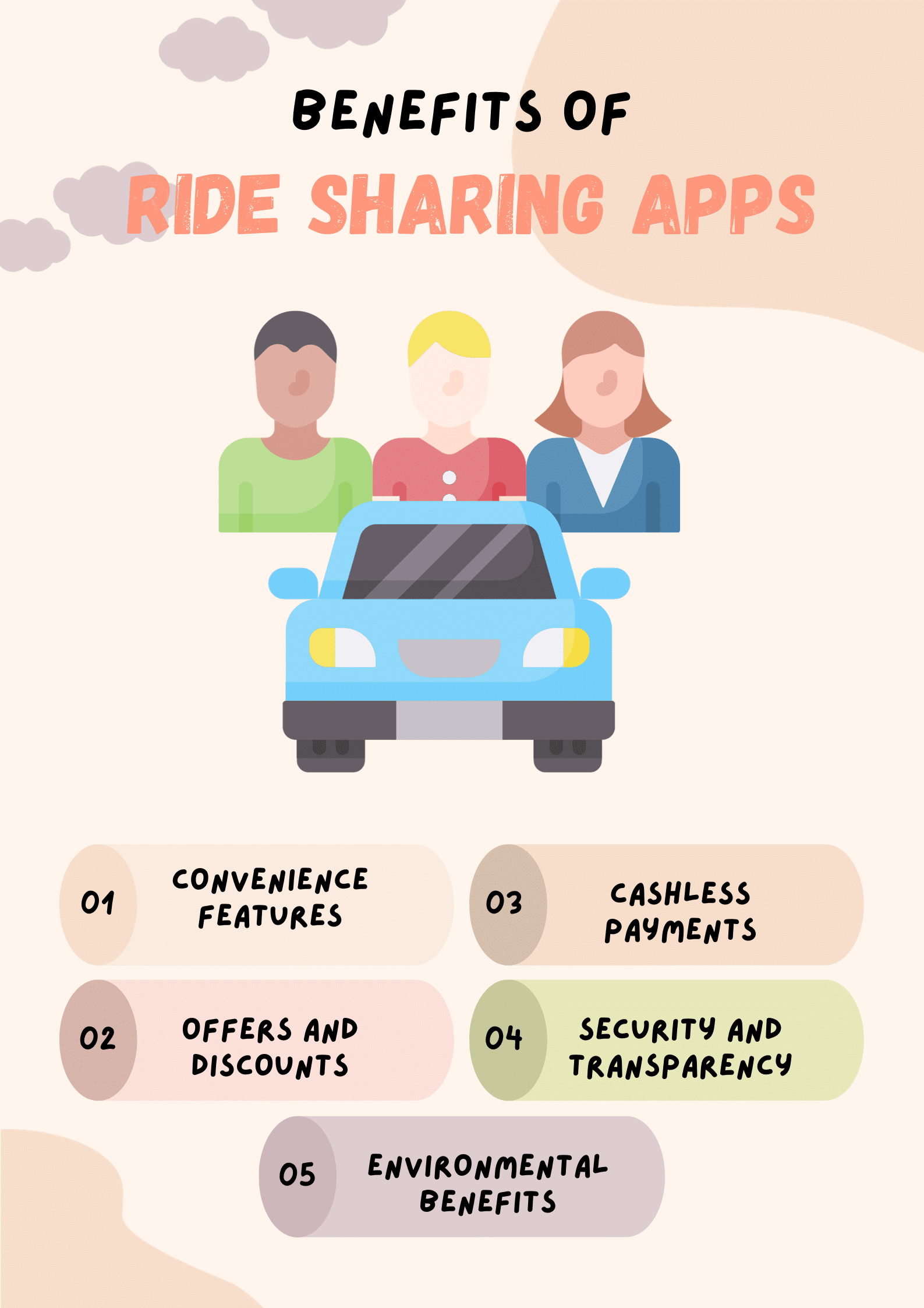 benefits of using ride sharing apps