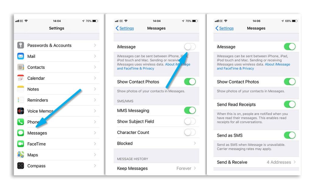 How to Enable iMessage on an iPhone