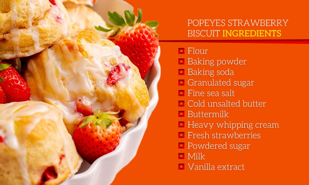 Ingredients Needed for Popeyes Strawberry Biscuits