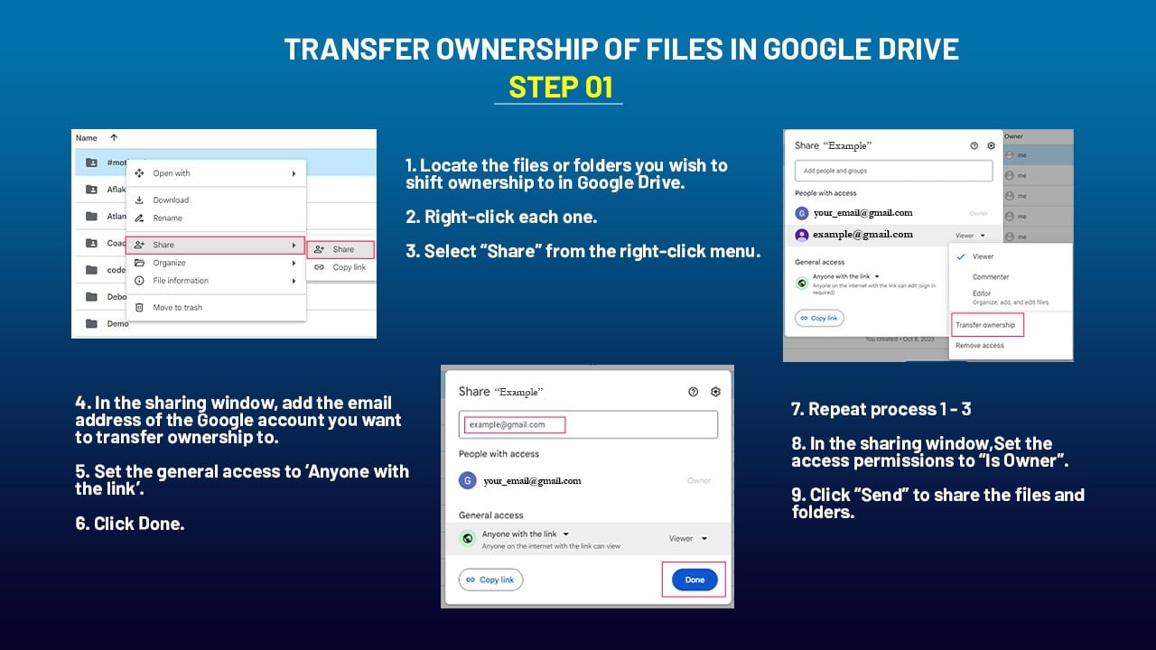 How to Transfer Ownership of Files in Google Drive in 2024 - step 1