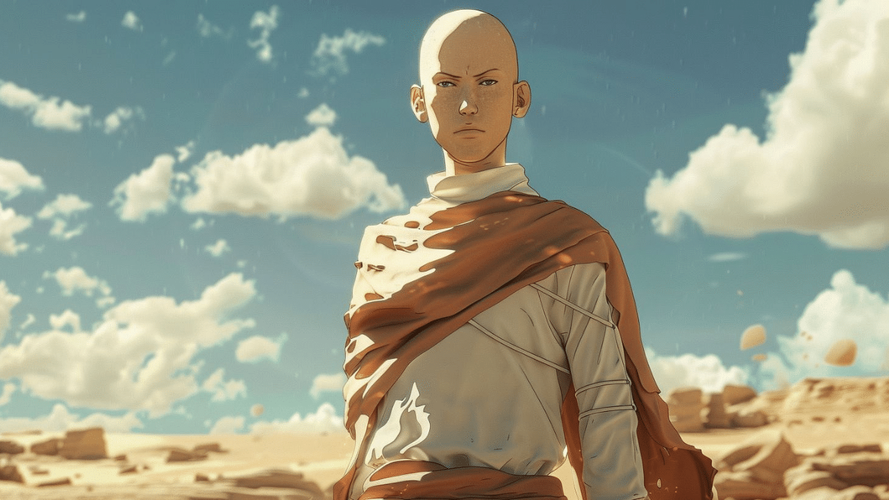 bald anime characters in the desert