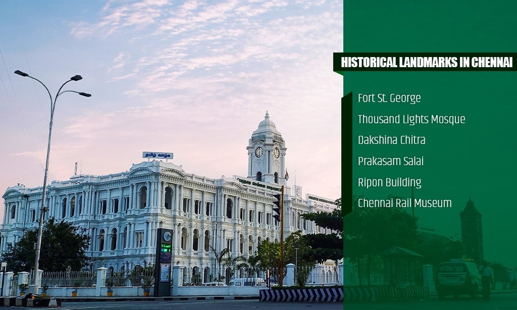 historical landmarks in Chennai