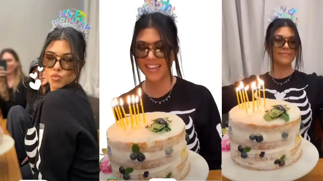 Kourtney kardashian 45th birthday ihop celebration