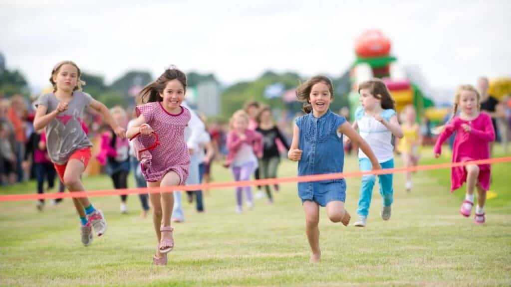 Childrens Race at Glenmorangie Tain Highland Games
