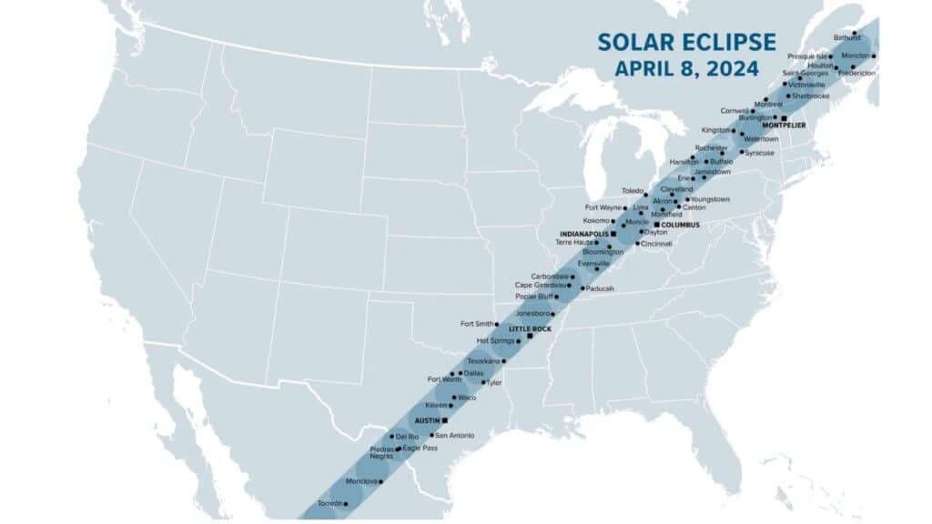 Solar Eclipse 2024 Timing Maps Your Town
