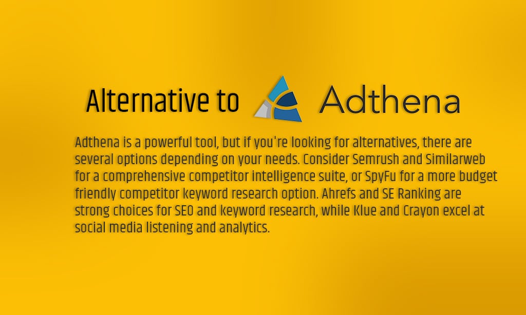 Comprehensive List of Adthena Alternatives