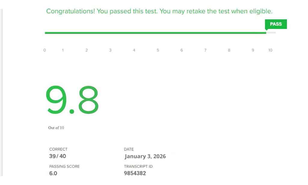 Fiverr English Test Answers Proof