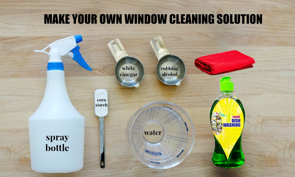 Homemade Window Cleaning Solution for Sparkling Windows