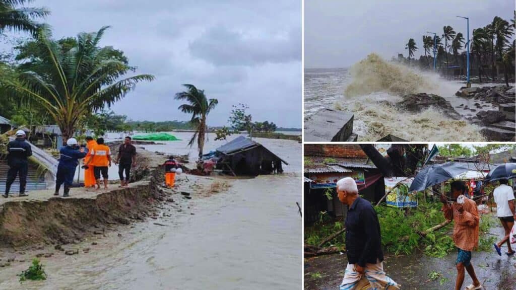 cyclone remal india bangladesh deaths power outages