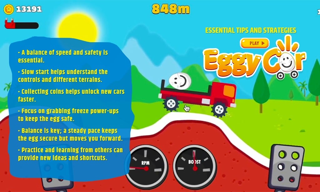 essential tips and strategies to play eggy car