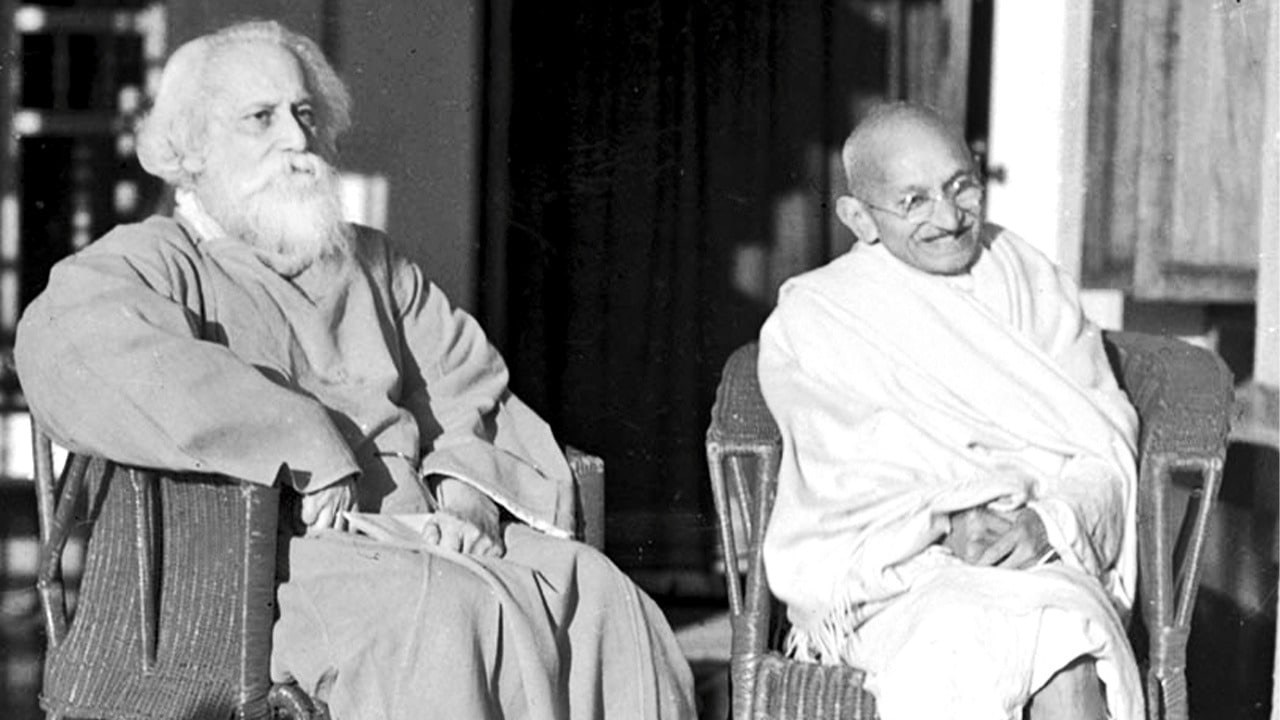 rabindranath tagore and gandhi