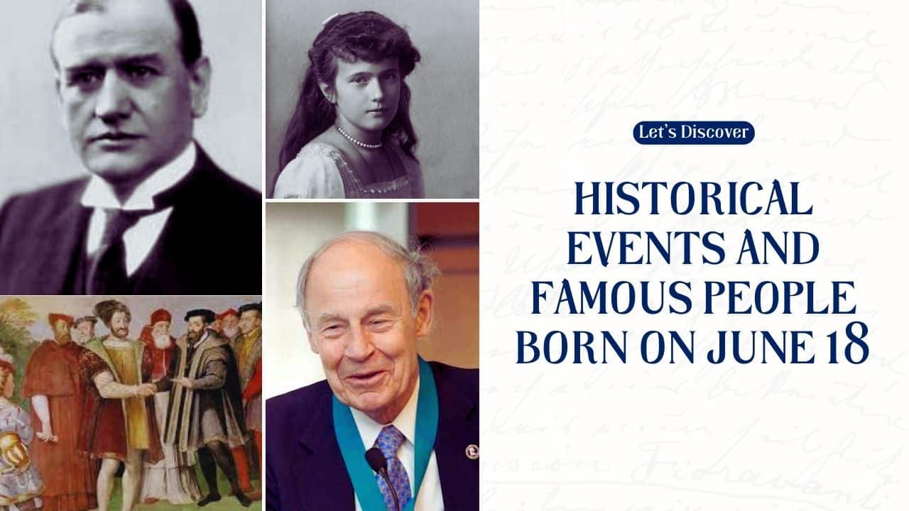 Historical Events and Famous People Born on June 18