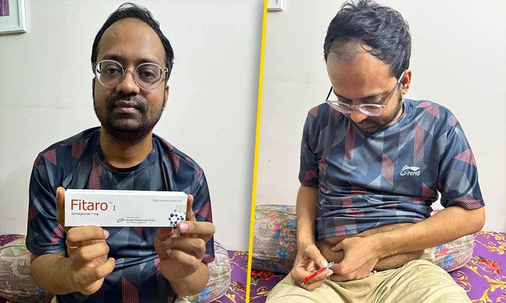Patient and Author of this content (Sukanta Kundu) is taking his weekly dose of Semaglutide 1mg injection