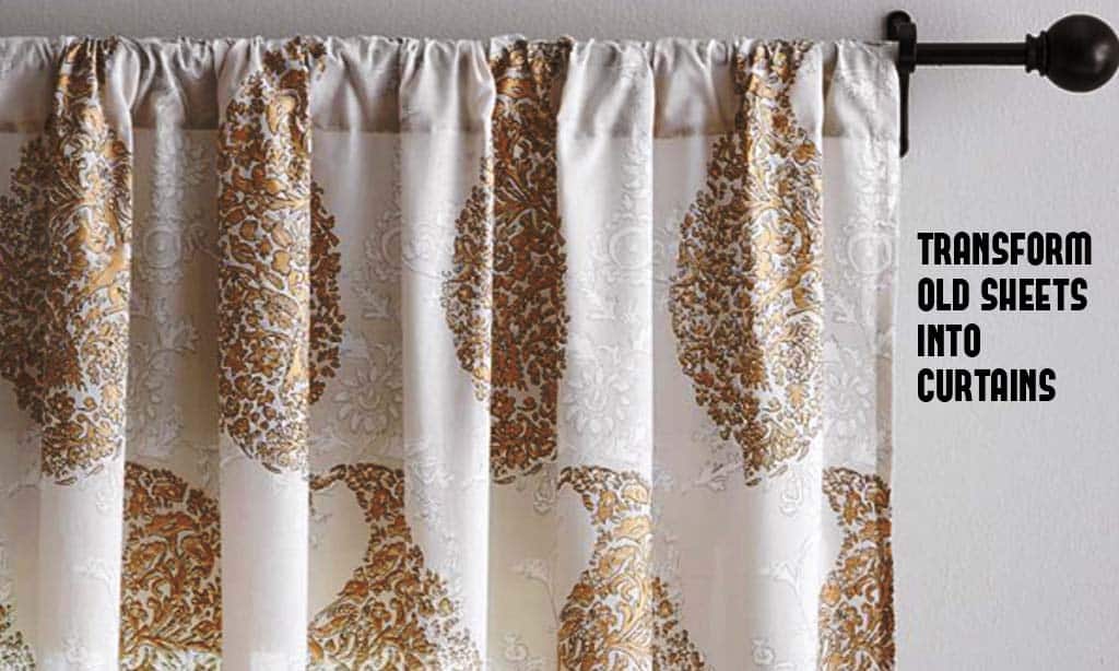 Transform Old Sheets into Curtains
