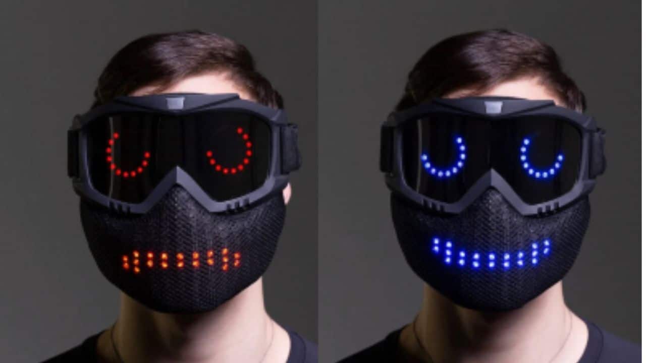 animated emoji led mask