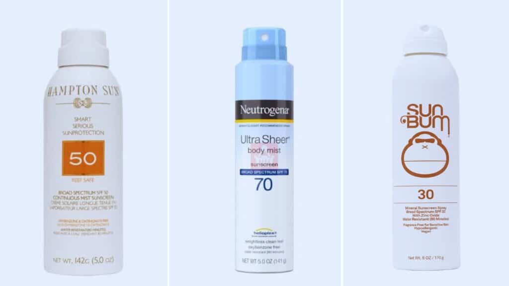 best sunscreen sprays for face