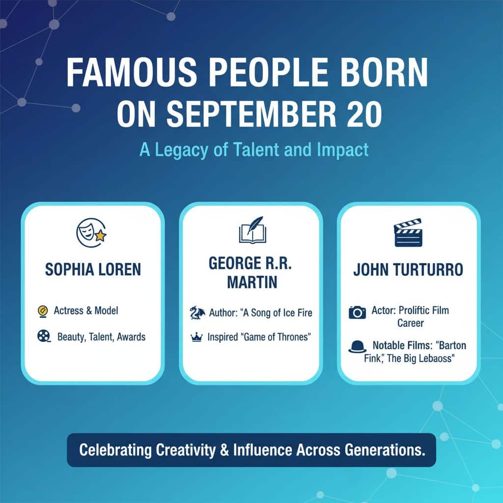 Famous People Born on September 20