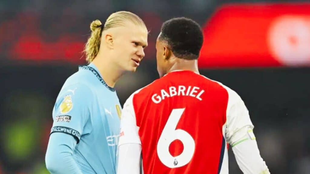 arsenal gabriel warns man city haaland