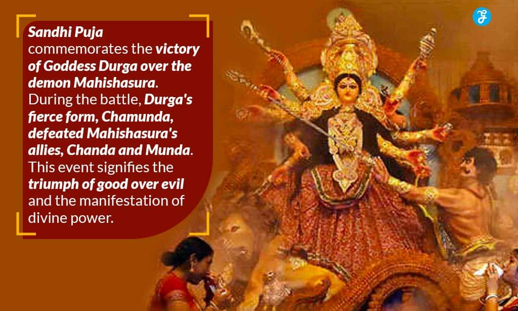 sandhi puja history