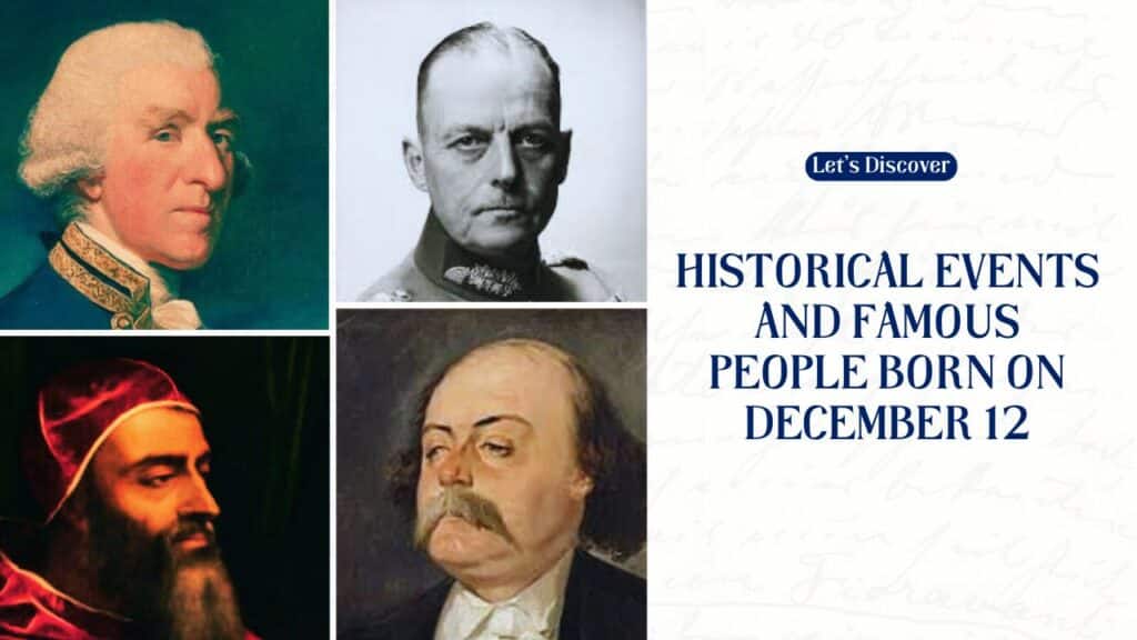 Historical Events and Famous People Born on December 12