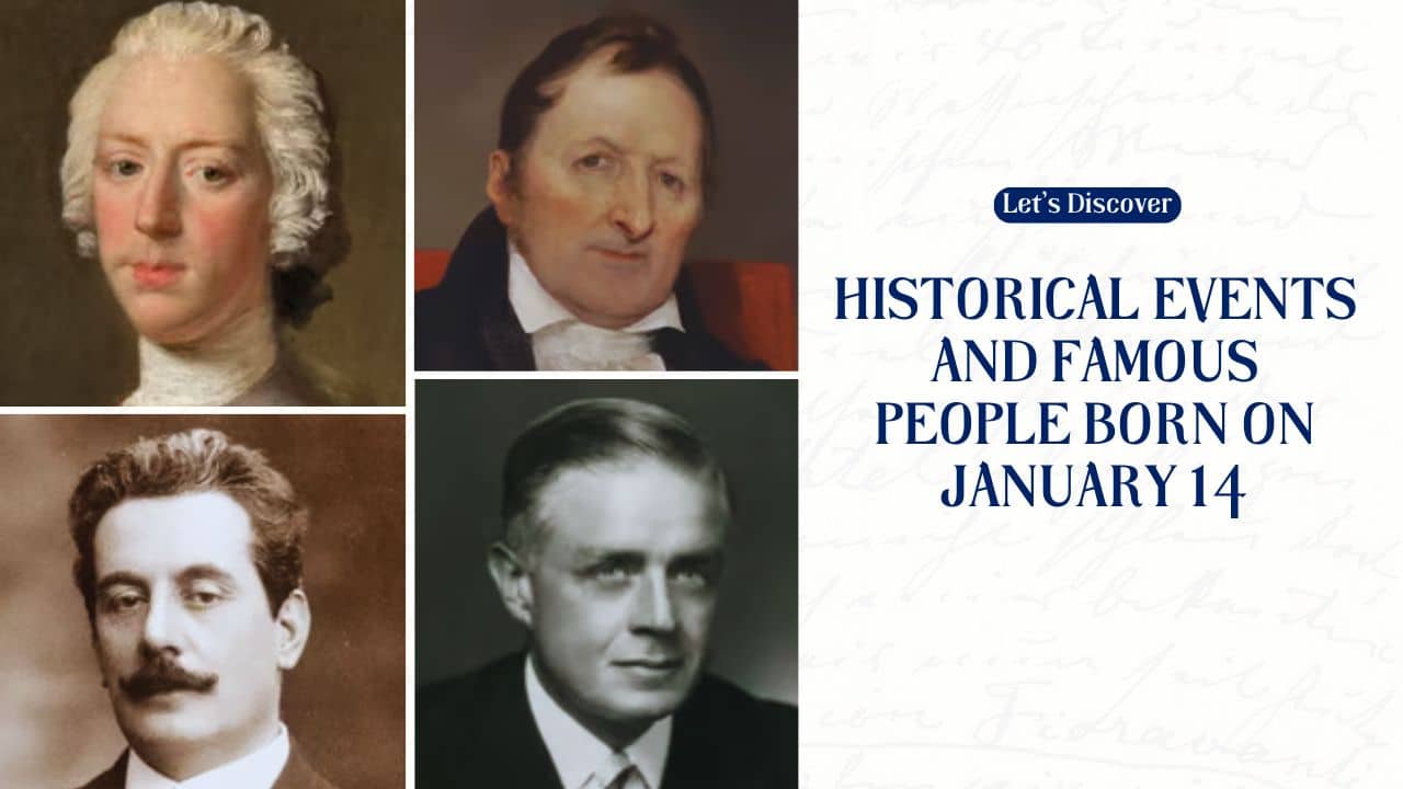 Historical Events and Famous People Born on January 14