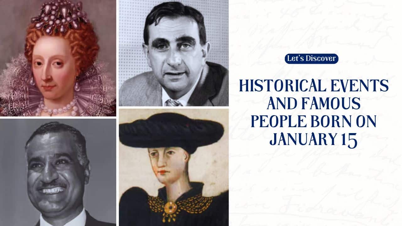 Historical Events and Famous People Born on January 15