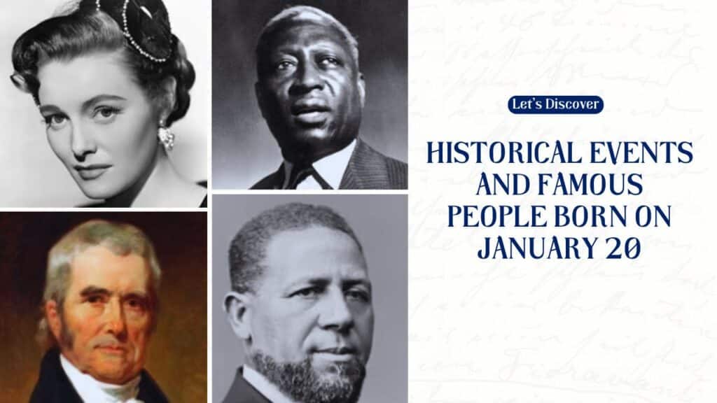 Historical Events and Famous People Born on January 20