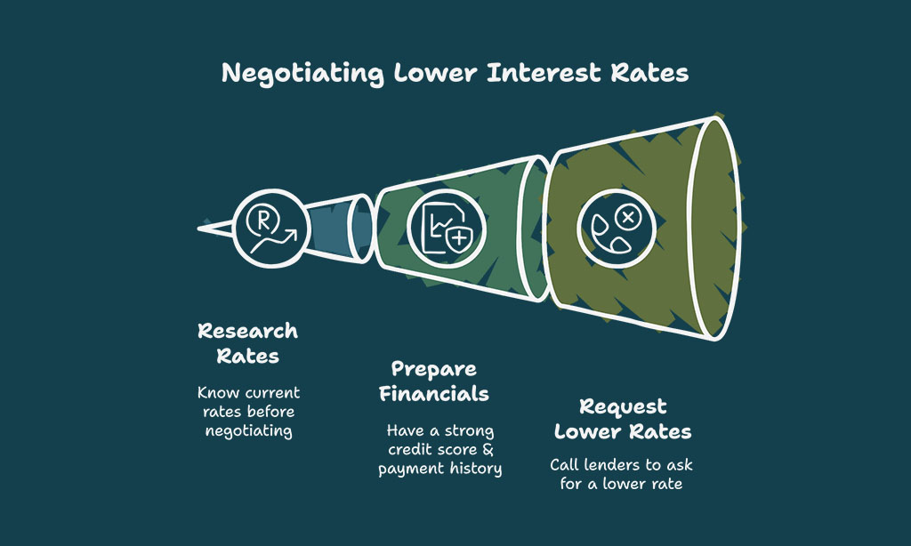 They Negotiate Lower Interest Rates