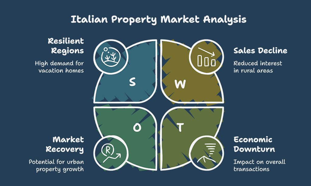 Why Selling Your Italian Property During a Market Downturn Can Be Challenging